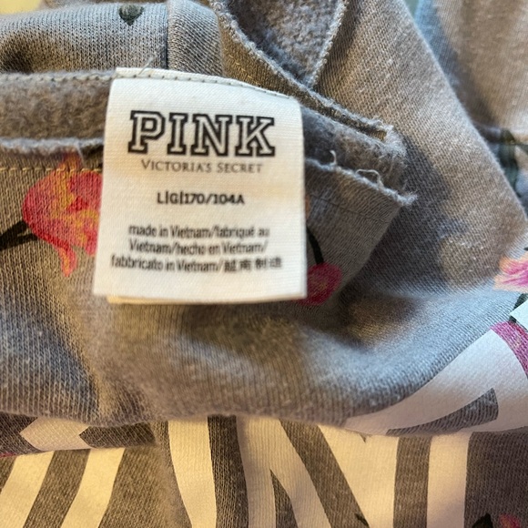 Victorias Secret Pink Crew floral sweater large - Picture 4 of 5